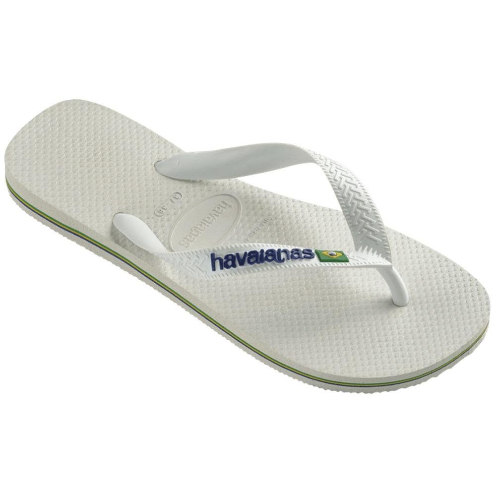 Chinelo Havaianas Brasil Logo Branco