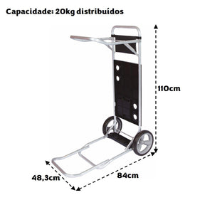 Carrinho de Praia com Avanço em Alumínio!