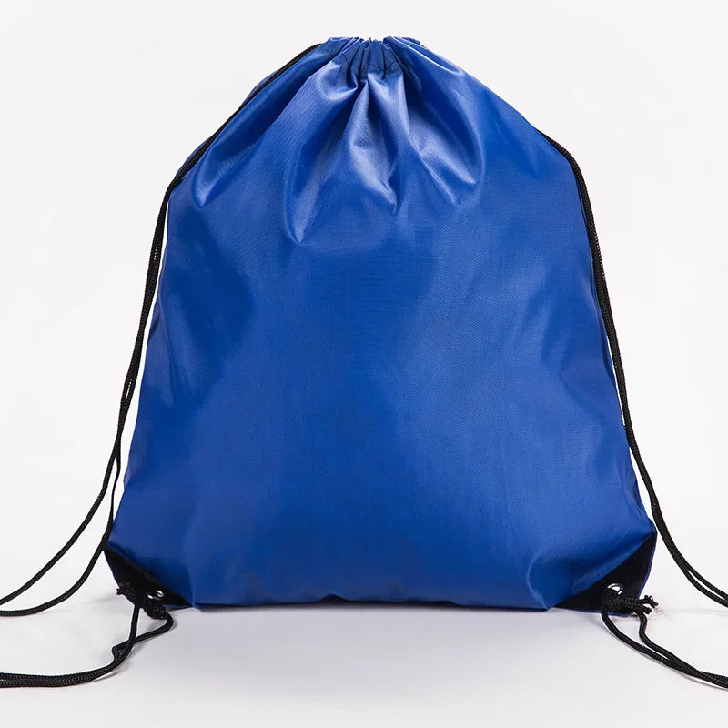 Mochila Esportiva Impermeável em Poliéster - Bolsa Casual com Cordão para Praia, Academia e Natação