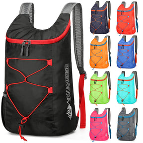 Mochila Dobrável Portátil 10L - Resistente à Água para Montanhismo, Ciclismo, Viagem e Acampamento