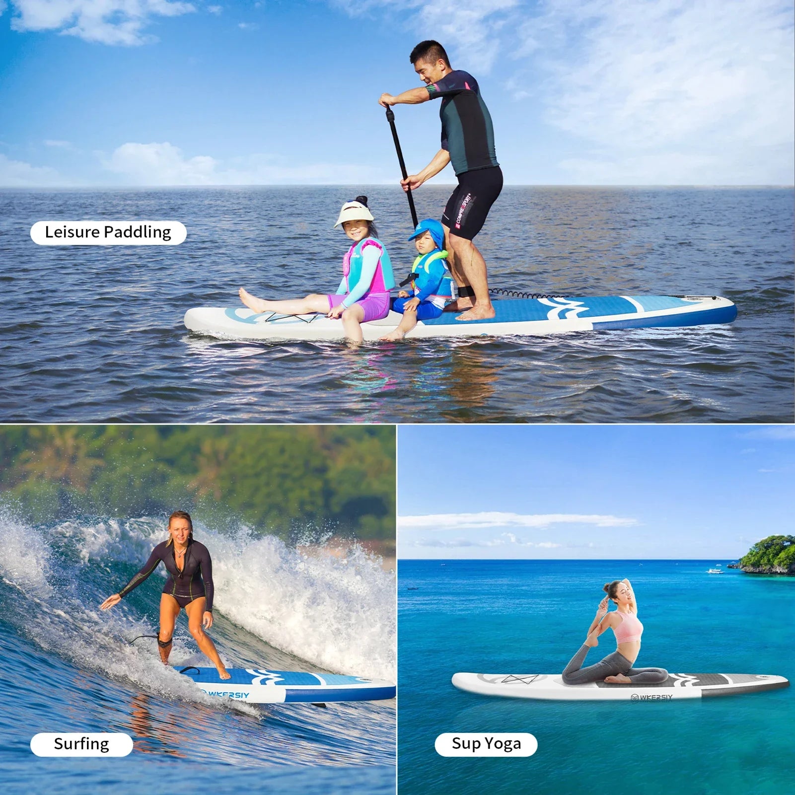 Prancha Inflável de Stand Up Paddle com Acessórios - Ideal para Jovens e Adultos