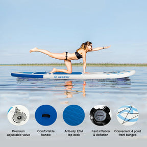 Prancha Inflável de Stand Up Paddle com Acessórios - Ideal para Jovens e Adultos