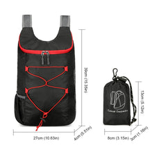 Mochila Dobrável Portátil 10L - Resistente à Água para Montanhismo, Ciclismo, Viagem e Acampamento