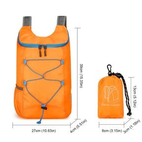 Mochila Dobrável Portátil 10L - Resistente à Água para Montanhismo, Ciclismo, Viagem e Acampamento