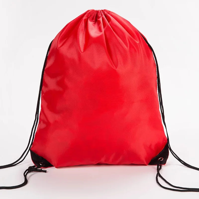 Mochila Esportiva Impermeável em Poliéster - Bolsa Casual com Cordão para Praia, Academia e Natação