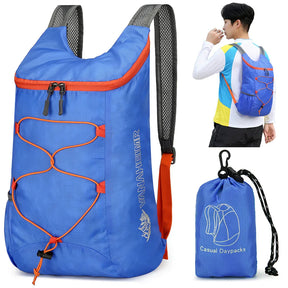 Mochila Dobrável Portátil 10L - Resistente à Água para Montanhismo, Ciclismo, Viagem e Acampamento