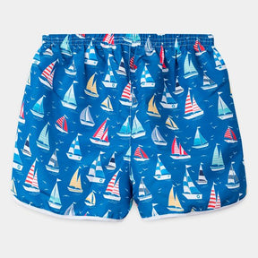 Short Feminino Slim Barco Azul