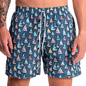 Short Slim Barco Marinho