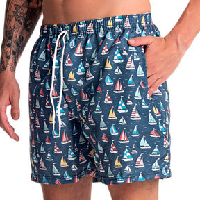 Short Slim Barco Marinho