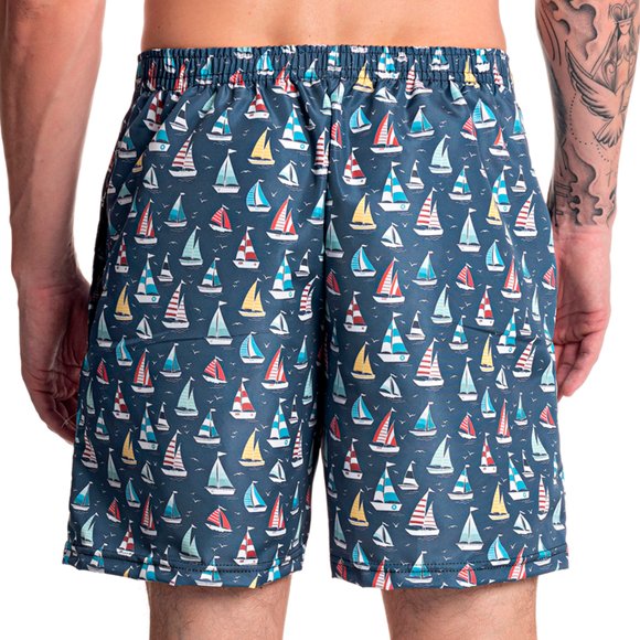 Short Slim Barco Marinho